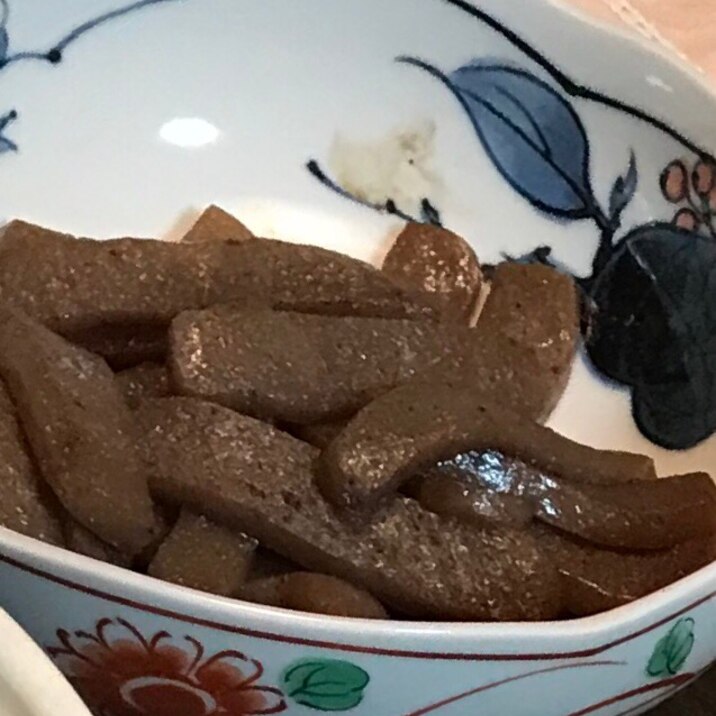 こんにゃくの麺つゆ炒め